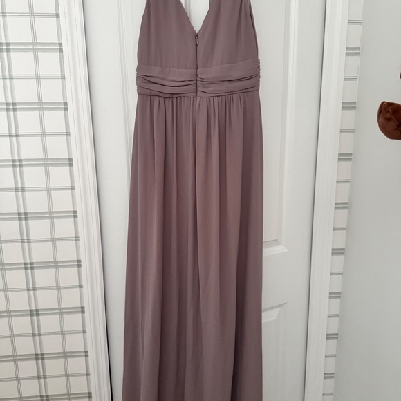 Lulus Dress Taupe - leading role maxi dress - Picture 4 of 5